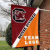 Gamecocks vs Custom Team House Divided Flag, Custom Split Flag 1 Gamecocks vs Custom Team House Divided Flag, Custom Split Flag