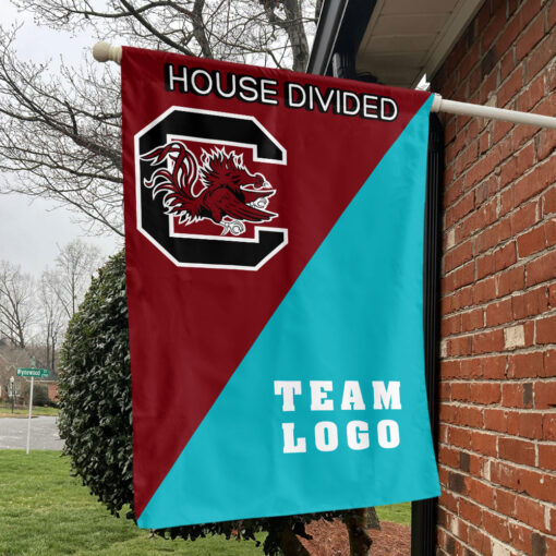 Gamecocks vs Custom Team House Divided Flag, Custom Team Flag Gamecocks vs Custom Team House Divided Flag, Custom Team Flag