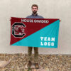Gamecocks vs Custom Team House Divided Flag, Custom Team Flag 2 Gamecocks vs Custom Team House Divided Flag, Custom Team Flag