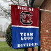 Gamecocks vs Custom Team House Divided Flag, NCAA College Flag