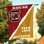 Gamecocks vs Custom Team House Divided Flag, NCAA Rivalry Flag