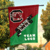 Gamecocks vs Custom Team House Divided Flag, NCAA Team Flag