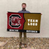 Gamecocks vs Custom Team House Divided Flag, Personalized House Flag 2 Gamecocks vs Custom Team House Divided Flag, Personalized House Flag