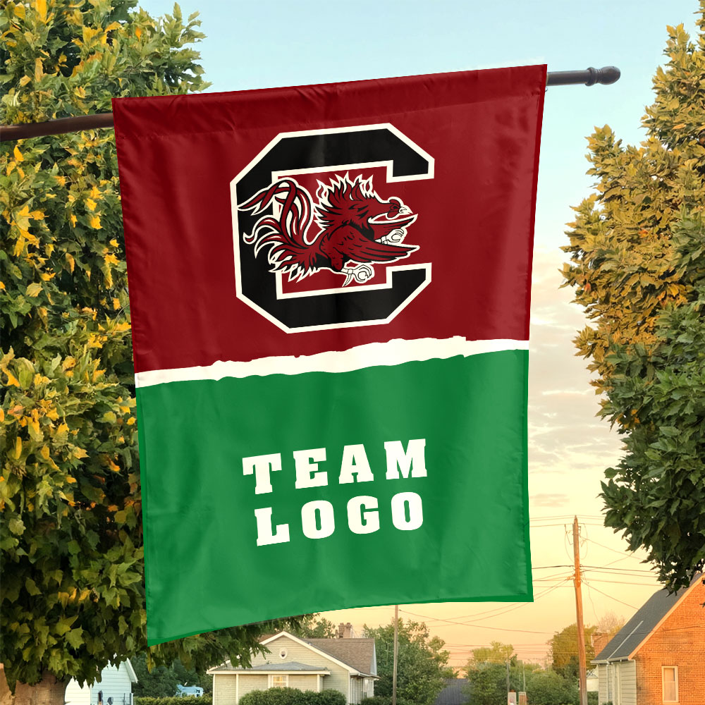 Gamecocks vs Custom Team House Divided Flag, Personalized NCAA Flag Gamecocks vs Custom Team House Divided Flag, Personalized NCAA Flag