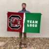 Gamecocks vs Custom Team House Divided Flag, Personalized NCAA Flag 2 Gamecocks vs Custom Team House Divided Flag, Personalized NCAA Flag