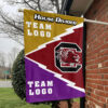 Gamecocks vs Custom Team House Divided Flag, Personalized Spirit Flag 1 Gamecocks vs Custom Team House Divided Flag, Personalized Spirit Flag