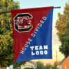 Gamecocks vs Custom Team House Divided Flag, Personalized Split Flag