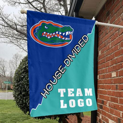 Gators vs Custom Team House Divided Flag, College Custom Flag Gators vs Custom Team House Divided Flag, College Custom Flag