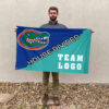 Gators vs Custom Team House Divided Flag, College Custom Flag 2 Gators vs Custom Team House Divided Flag, College Custom Flag