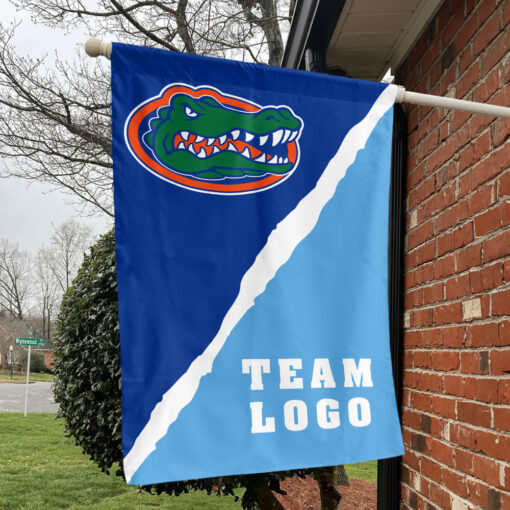 Gators vs Custom Team House Divided Flag, Custom College Flag Gators vs Custom Team House Divided Flag, Custom College Flag