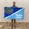 Gators vs Custom Team House Divided Flag, Custom College Flag 2 Gators vs Custom Team House Divided Flag, Custom College Flag