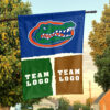 Gators vs Custom Team House Divided Flag, Custom Game Day Flag