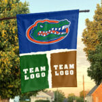 Gators vs Custom Team House Divided Flag, Custom Game Day Flag