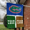 Gators vs Custom Team House Divided Flag, Custom Game Day Flag 1 Gators vs Custom Team House Divided Flag, Custom Game Day Flag