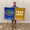 Gators vs Custom Team House Divided Flag, Custom House Flag 2 Gators vs Custom Team House Divided Flag, Custom House Flag