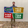 Gators vs Custom Team House Divided Flag, Custom NCAA Split Team Flag 2 Gators vs Custom Team House Divided Flag, Custom NCAA Split Team Flag