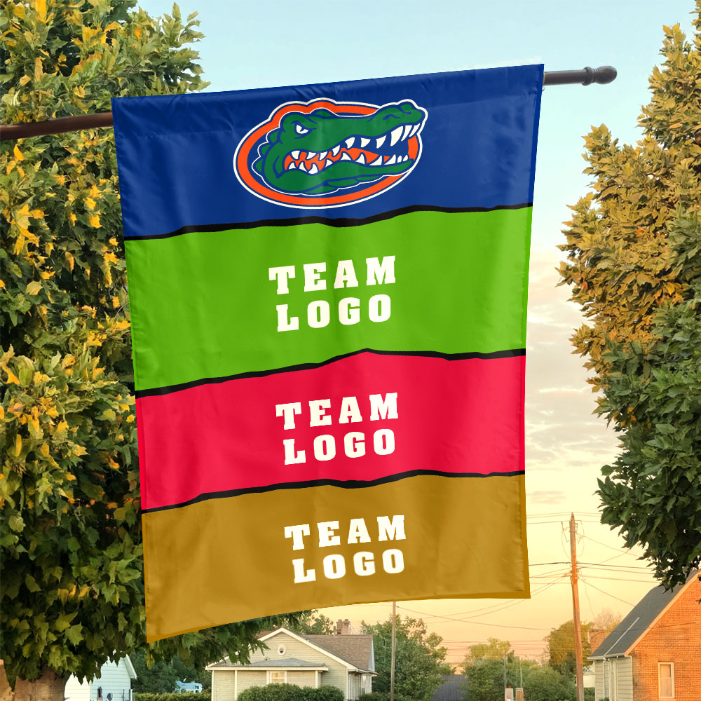 Gators vs Custom Team House Divided Flag, Custom Rival Flag Gators vs Custom Team House Divided Flag, Custom Rival Flag