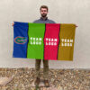 Gators vs Custom Team House Divided Flag, Custom Rival Flag 2 Gators vs Custom Team House Divided Flag, Custom Rival Flag