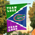 Gators vs Custom Team House Divided Flag, Custom Spirit Flag