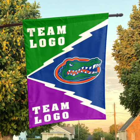 Gators vs Custom Team House Divided Flag, Custom Spirit Flag
