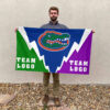 Gators vs Custom Team House Divided Flag, Custom Spirit Flag 2 Gators vs Custom Team House Divided Flag, Custom Spirit Flag