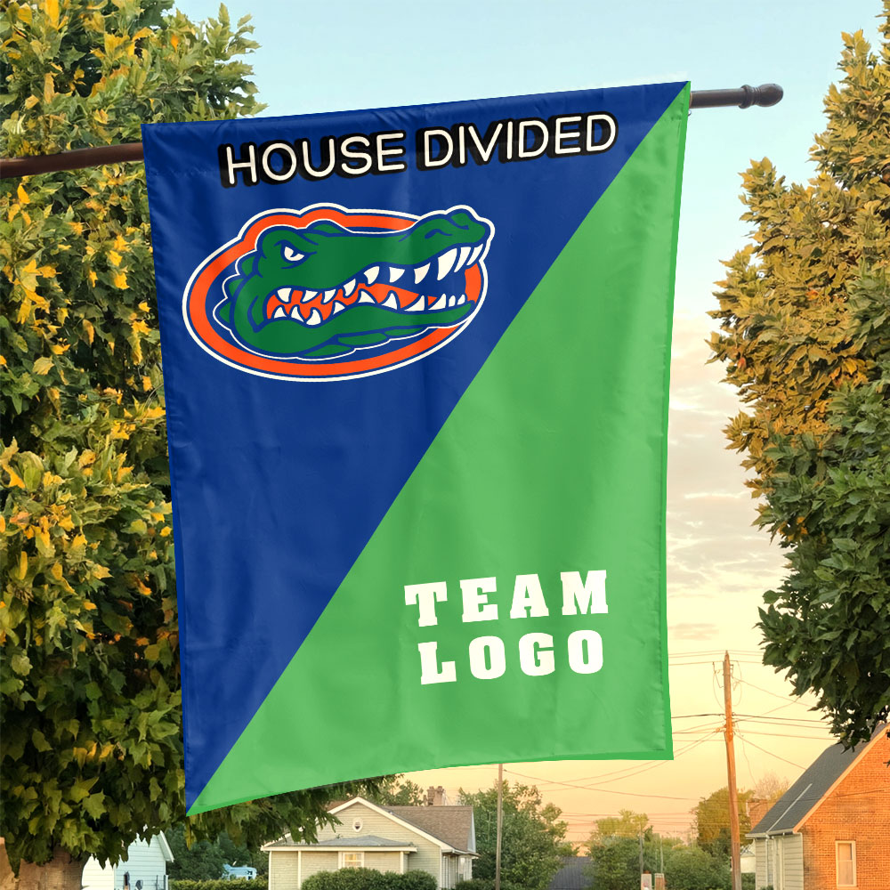 Gators vs Custom Team House Divided Flag, Custom Team Flag Gators vs Custom Team House Divided Flag, Custom Team Flag