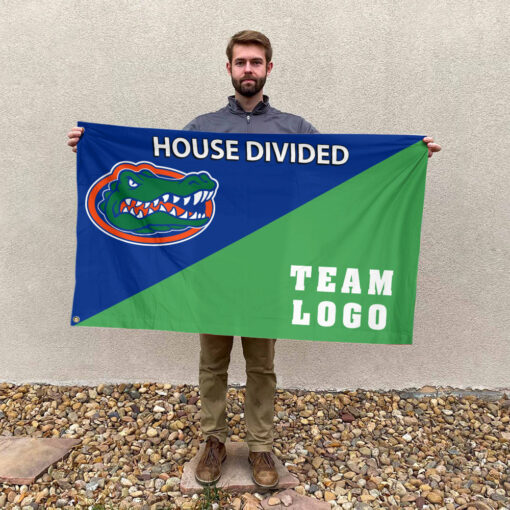 Gators vs Custom Team House Divided Flag, Custom Team Flag Gators vs Custom Team House Divided Flag, Custom Team Flag