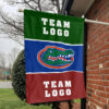 Gators vs Custom Team House Divided Flag, Custom Two Team Flag 1 Gators vs Custom Team House Divided Flag, Custom Two Team Flag