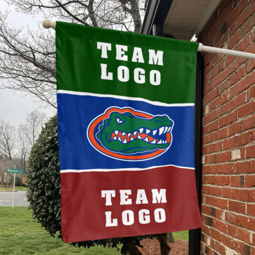 Gators vs Custom Team House Divided Flag, Custom Two Team Flag Gators vs Custom Team House Divided Flag, Custom Two Team Flag