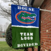Gators vs Custom Team House Divided Flag, NCAA College Flag 1 Gators vs Custom Team House Divided Flag, NCAA College Flag