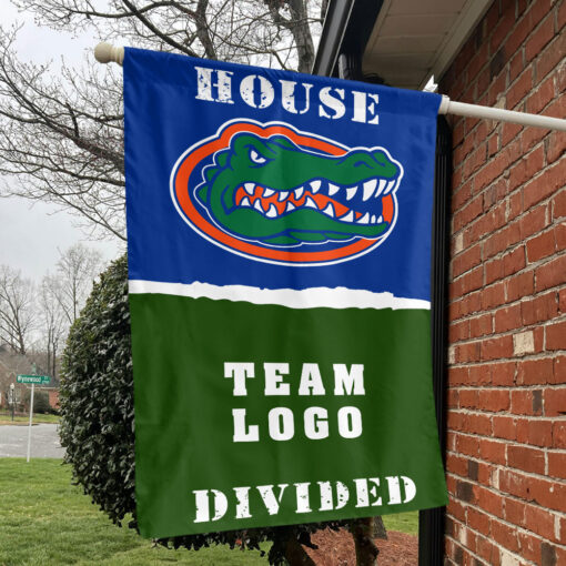 Gators vs Custom Team House Divided Flag, NCAA College Flag Gators vs Custom Team House Divided Flag, NCAA College Flag