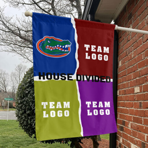 Gators vs Custom Team House Divided Flag, NCAA College Rivalry Flag Gators vs Custom Team House Divided Flag, NCAA College Rivalry Flag