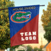 Gators vs Custom Team House Divided Flag, NCAA Custom Flag