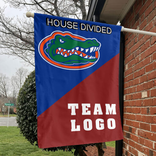 Gators vs Custom Team House Divided Flag, NCAA Custom Flag Gators vs Custom Team House Divided Flag, NCAA Custom Flag