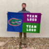 Gators vs Custom Team House Divided Flag, NCAA Game Day Flag 2 Gators vs Custom Team House Divided Flag, NCAA Game Day Flag