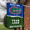 Gators vs Custom Team House Divided Flag, NCAA House Flag 1 Gators vs Custom Team House Divided Flag, NCAA House Flag