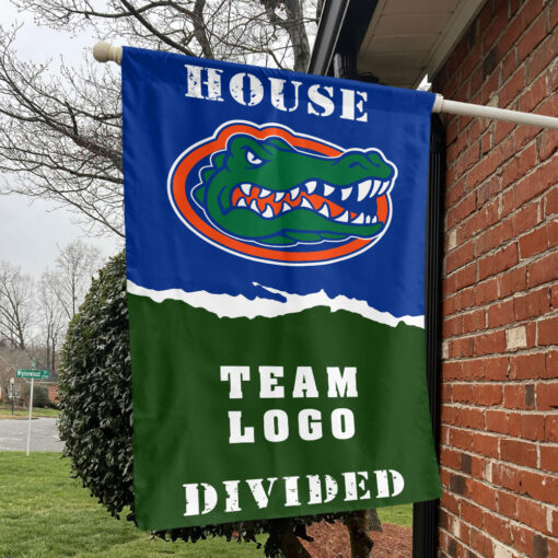 Gators vs Custom Team House Divided Flag, NCAA House Flag Gators vs Custom Team House Divided Flag, NCAA House Flag