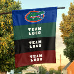 Gators vs Custom Team House Divided Flag, NCAA Rival Flag