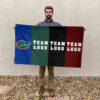 Gators vs Custom Team House Divided Flag, NCAA Rival Flag 2 Gators vs Custom Team House Divided Flag, NCAA Rival Flag