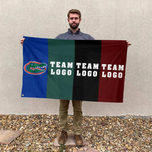 Gators vs Custom Team House Divided Flag, NCAA Rival Flag Gators vs Custom Team House Divided Flag, NCAA Rival Flag