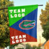 Gators vs Custom Team House Divided Flag, NCAA Spirit Flag