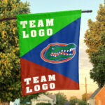 Gators vs Custom Team House Divided Flag, NCAA Spirit Flag