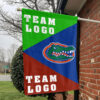 Gators vs Custom Team House Divided Flag, NCAA Spirit Flag 1 Gators vs Custom Team House Divided Flag, NCAA Spirit Flag