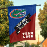 Gators vs Custom Team House Divided Flag, NCAA Team Flag