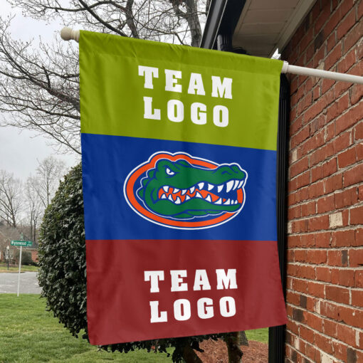 Gators vs Custom Team House Divided Flag, NCAA Two Team Flag Gators vs Custom Team House Divided Flag, NCAA Two Team Flag