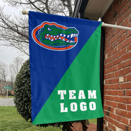 Gators vs Custom Team House Divided Flag, Personalized College Flag Gators vs Custom Team House Divided Flag, Personalized College Flag