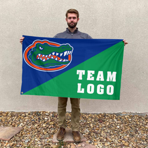 Gators vs Custom Team House Divided Flag, Personalized College Flag Gators vs Custom Team House Divided Flag, Personalized College Flag