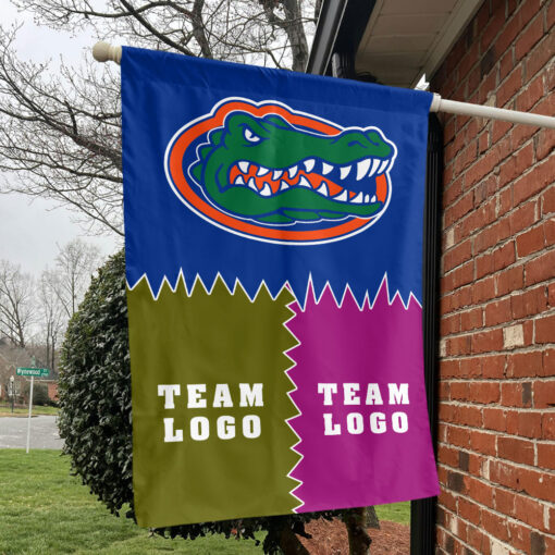 Gators vs Custom Team House Divided Flag, Personalized Game Day Flag Gators vs Custom Team House Divided Flag, Personalized Game Day Flag