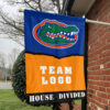 Gators vs Custom Team House Divided Flag, Personalized House Flag 1 Gators vs Custom Team House Divided Flag, Personalized House Flag
