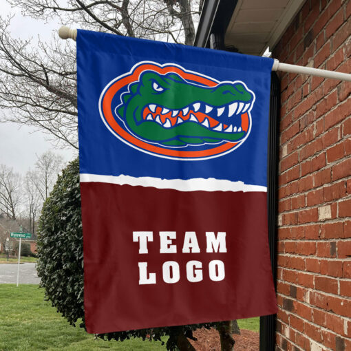 Gators vs Custom Team House Divided Flag, Personalized NCAA Flag Gators vs Custom Team House Divided Flag, Personalized NCAA Flag